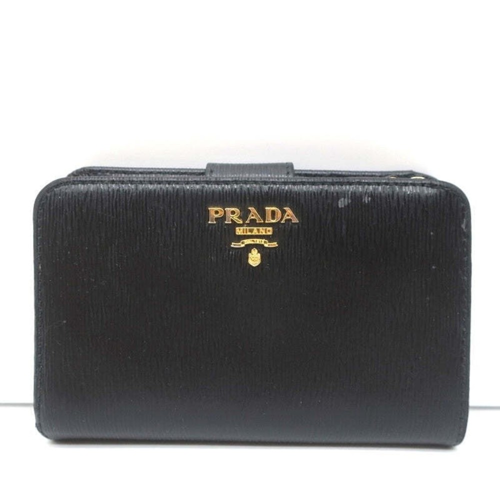 Prada Saffiano Leather Wallet Black - Picture 2 of 12